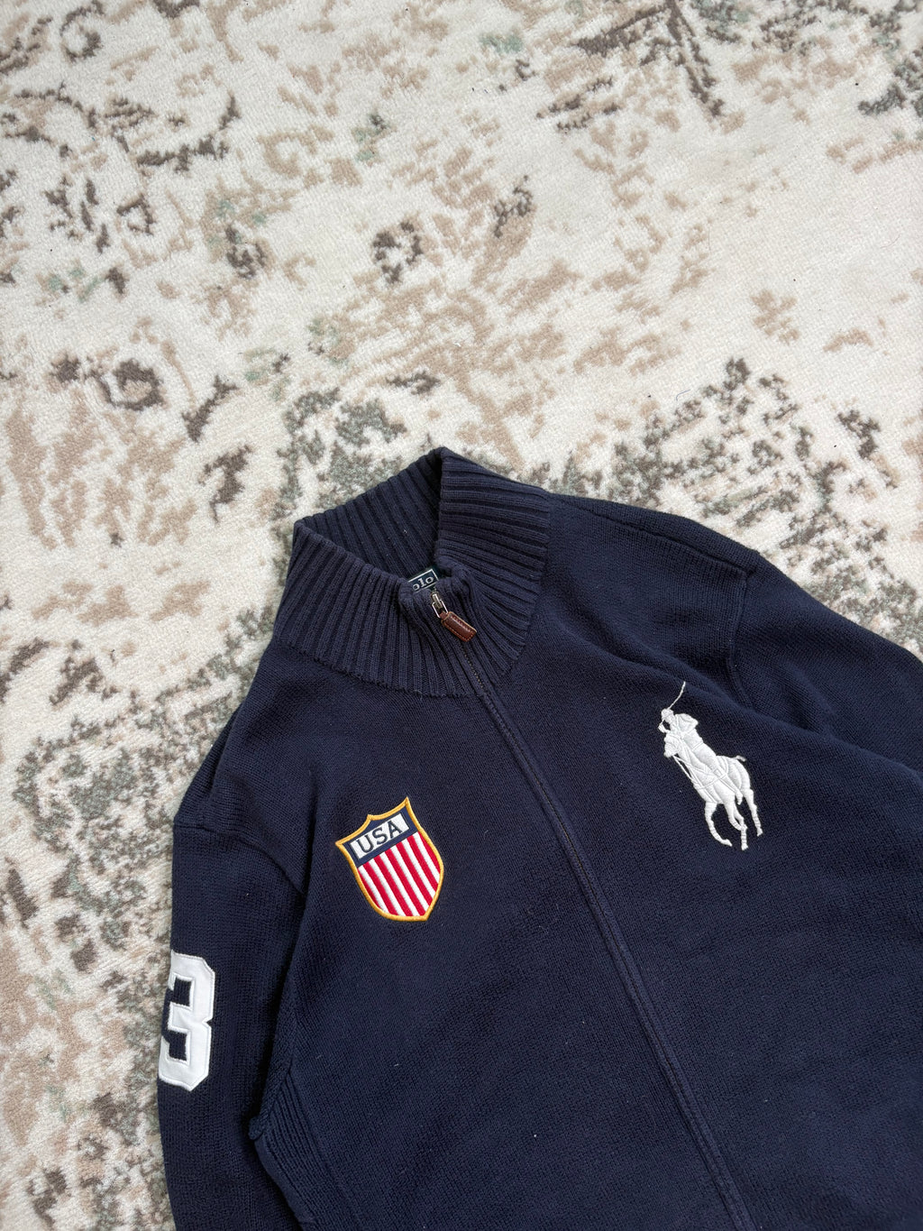 Ralph Lauren USA Knit Zip-Hoodie (L)