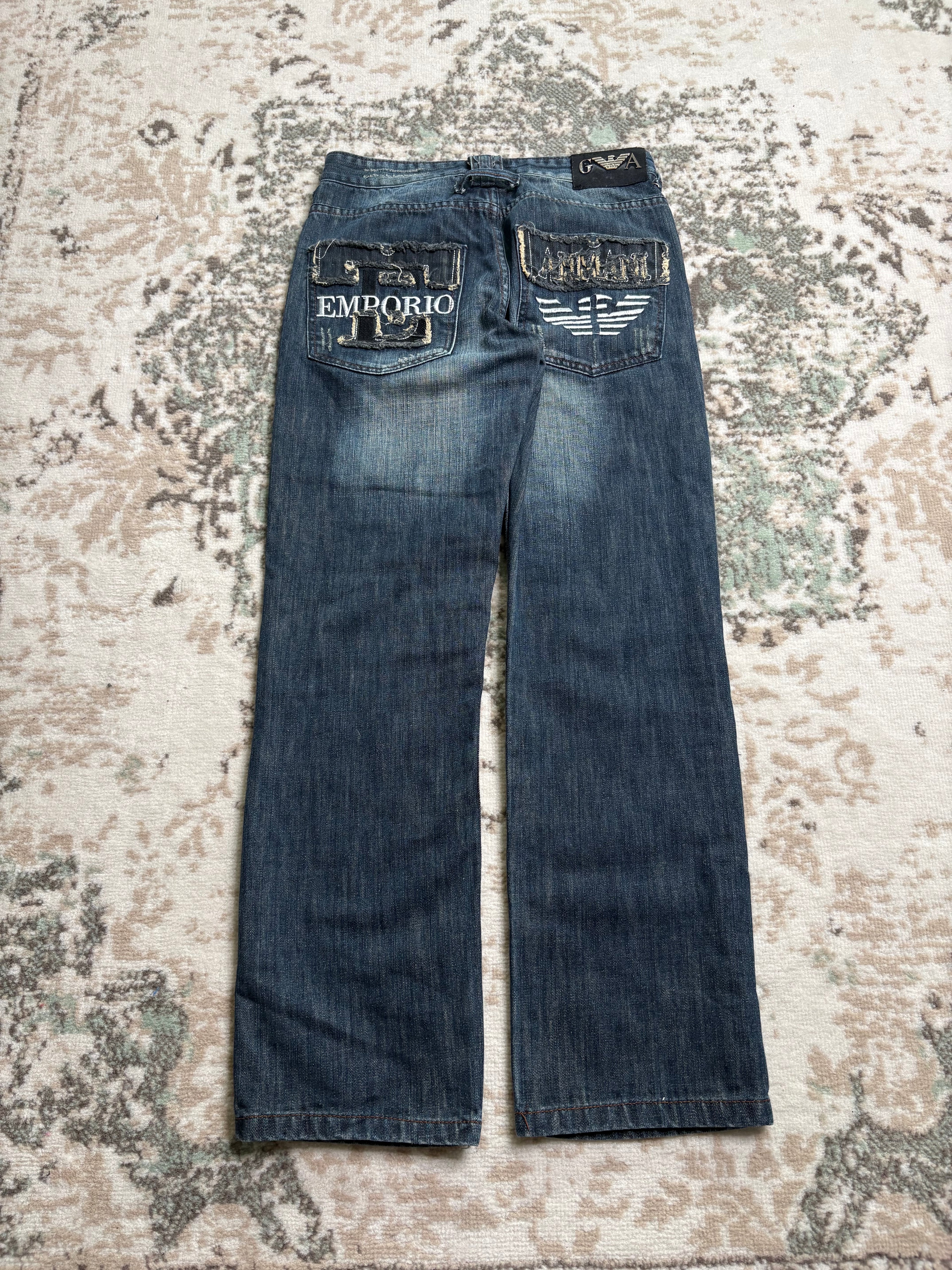 Armani Straight/Baggy Jeans (S)