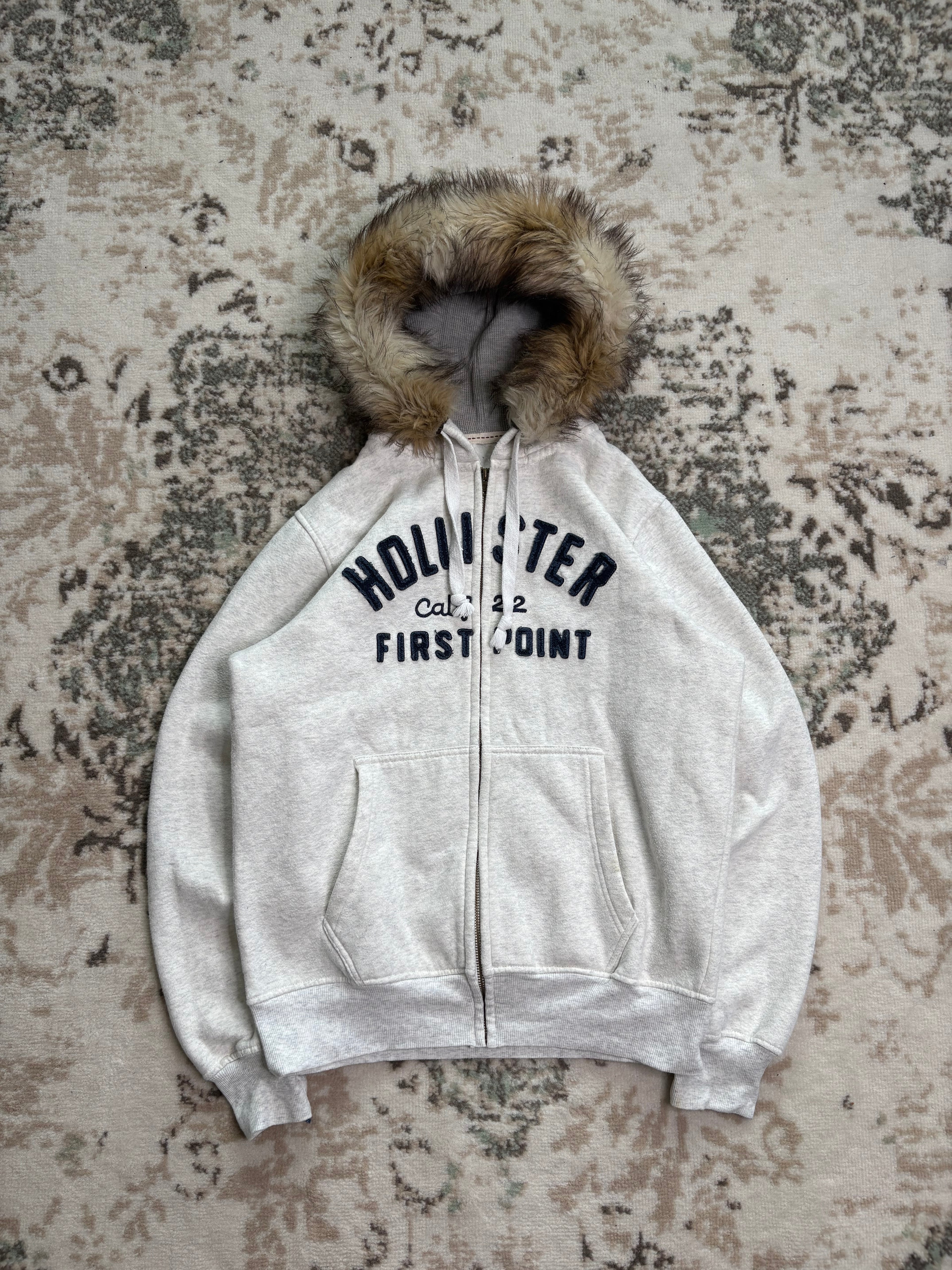 Hollister Fur Zip-Hoodie (M)