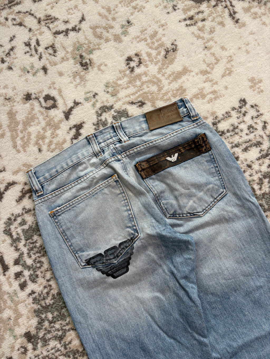 Armani Straight/Baggy Jeans (S)