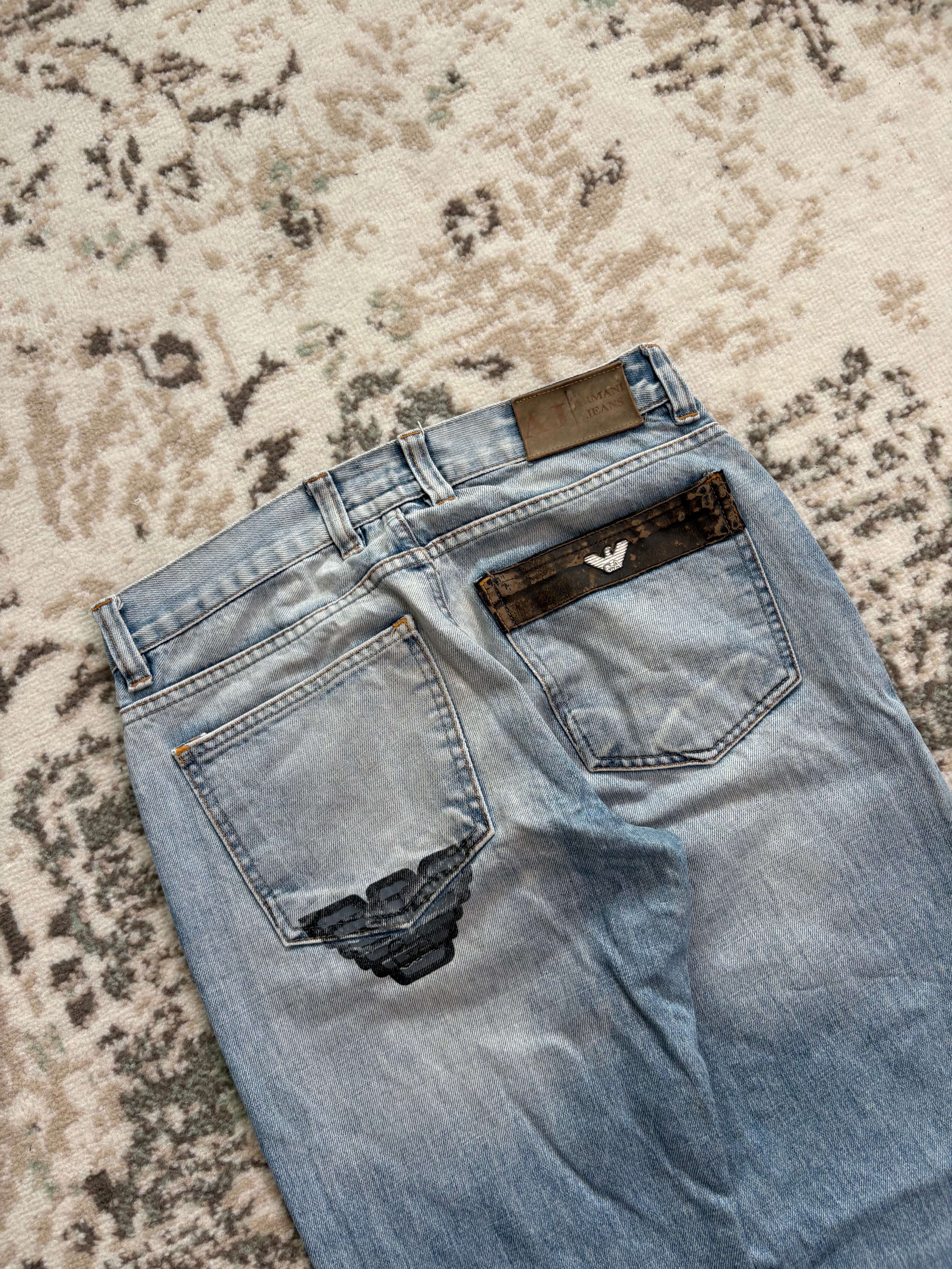 Armani Straight/Baggy Jeans (S)