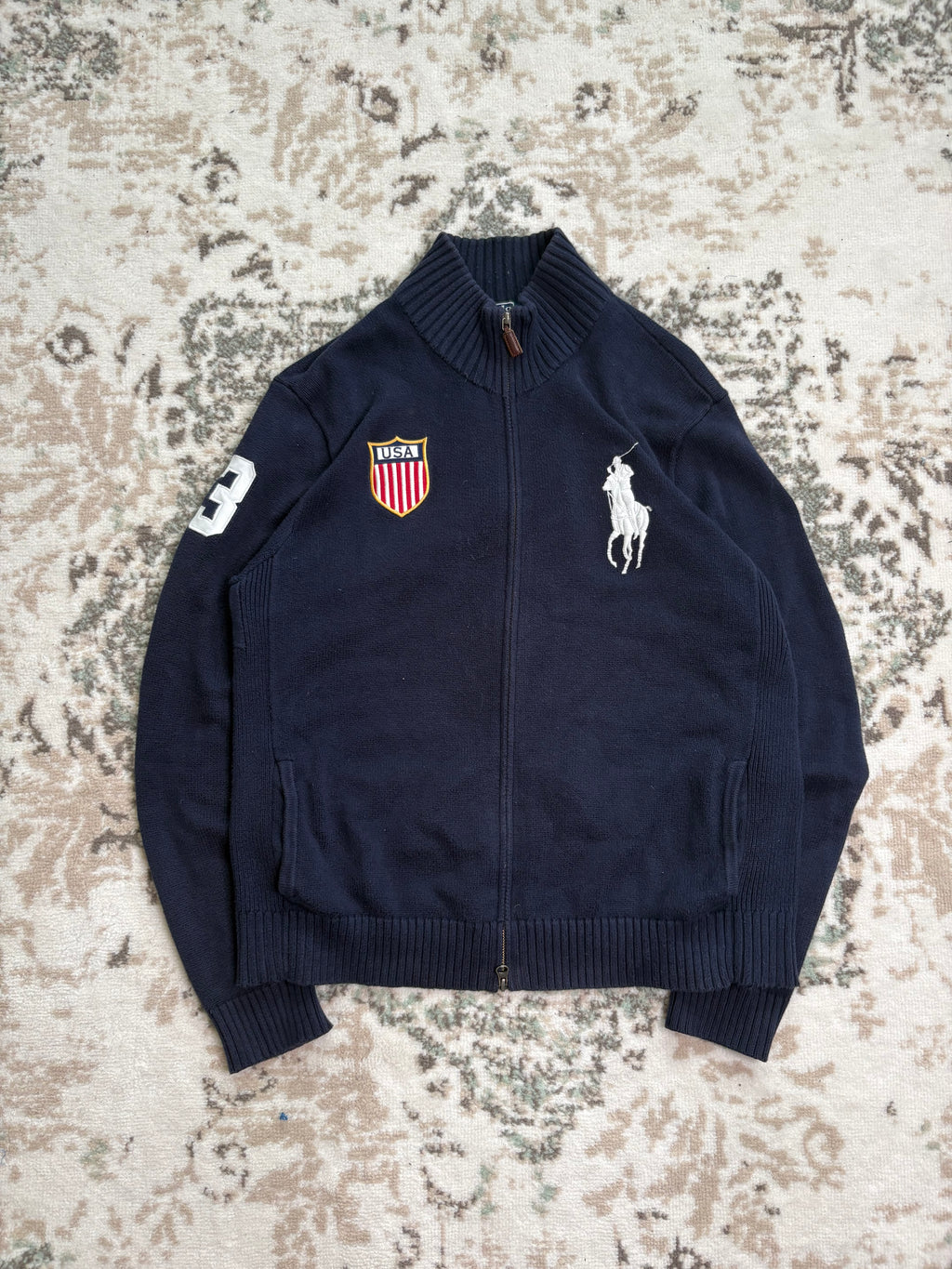 Ralph Lauren USA Knit Zip-Hoodie (L)