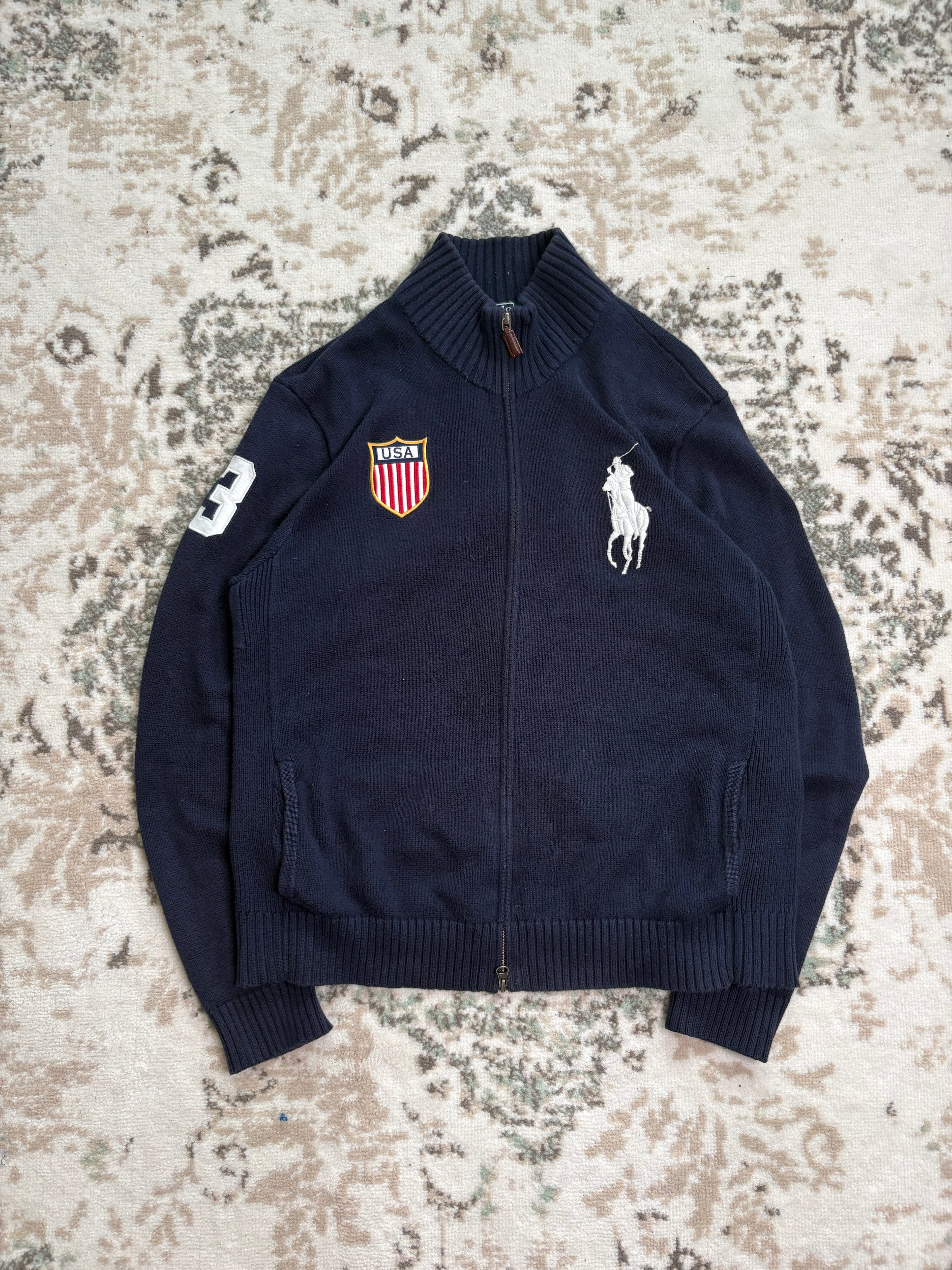 Ralph Lauren USA Knit Zip-Hoodie (L)