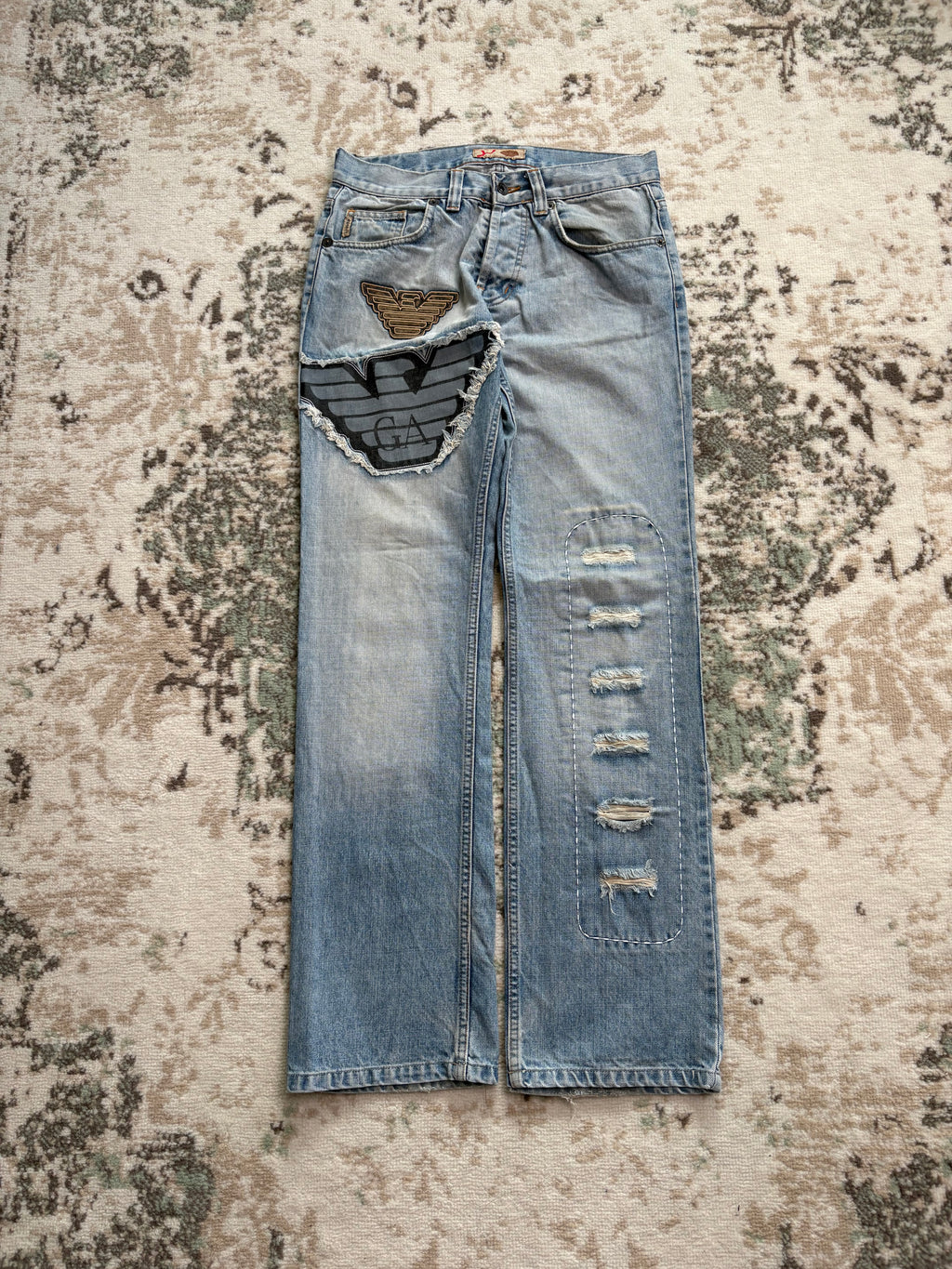 Armani Straight/Baggy Jeans (S)