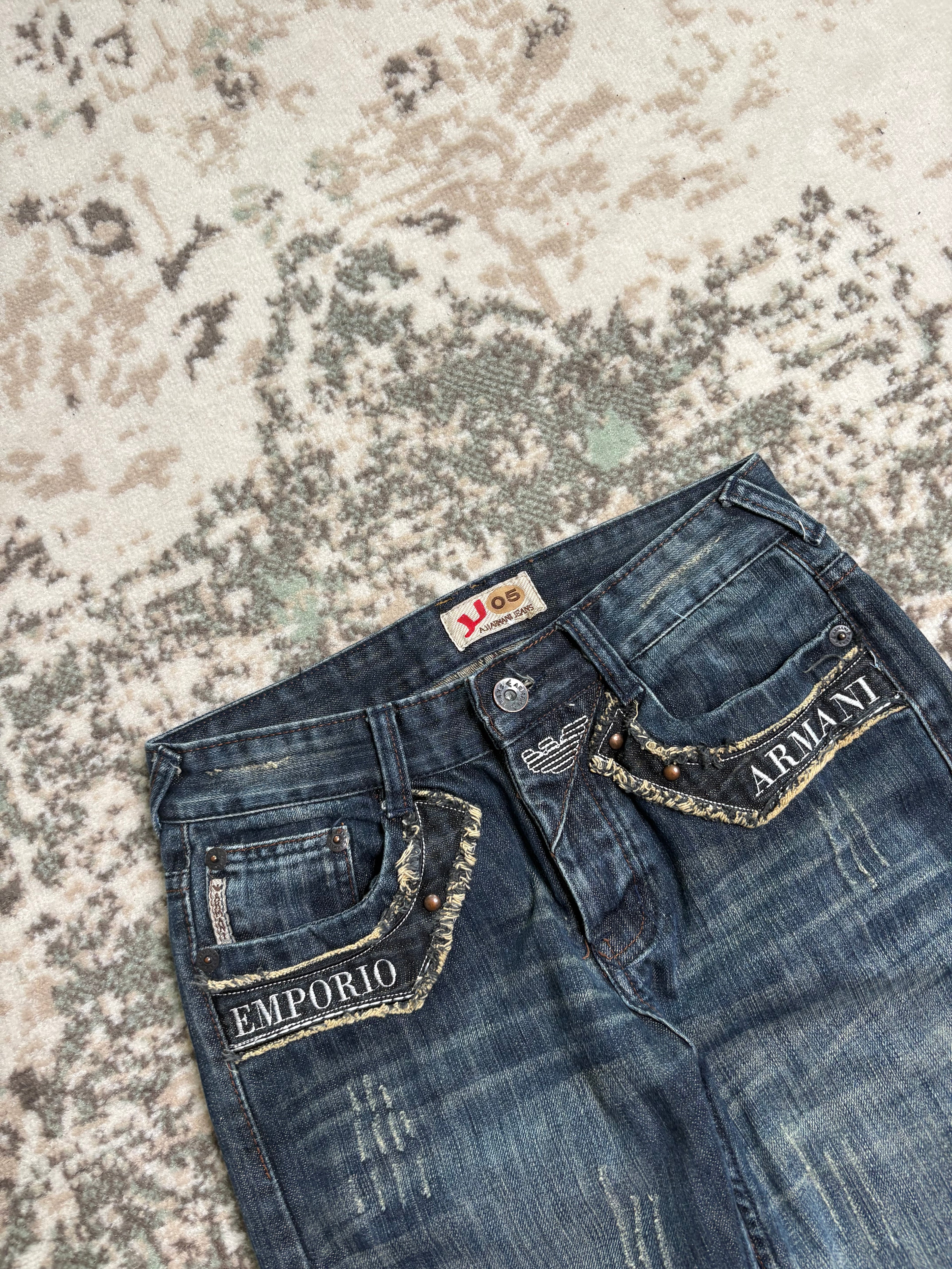 Armani Straight/Baggy Jeans (S)