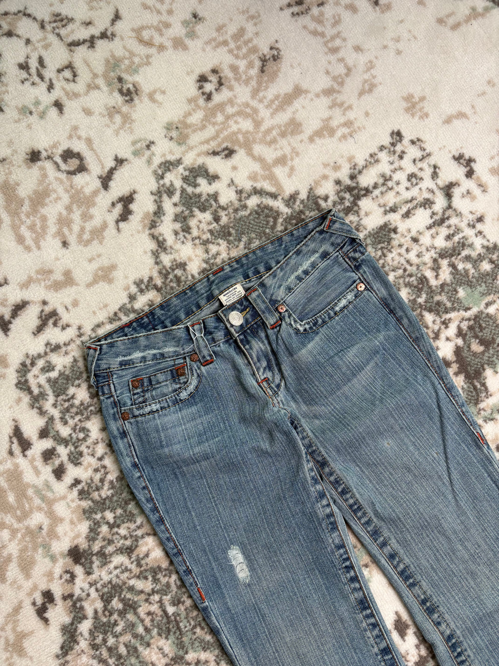 True Religion Bootcut Stiched Jeans (XS)