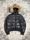 Vintage Fur Pufferjacke (M-L)