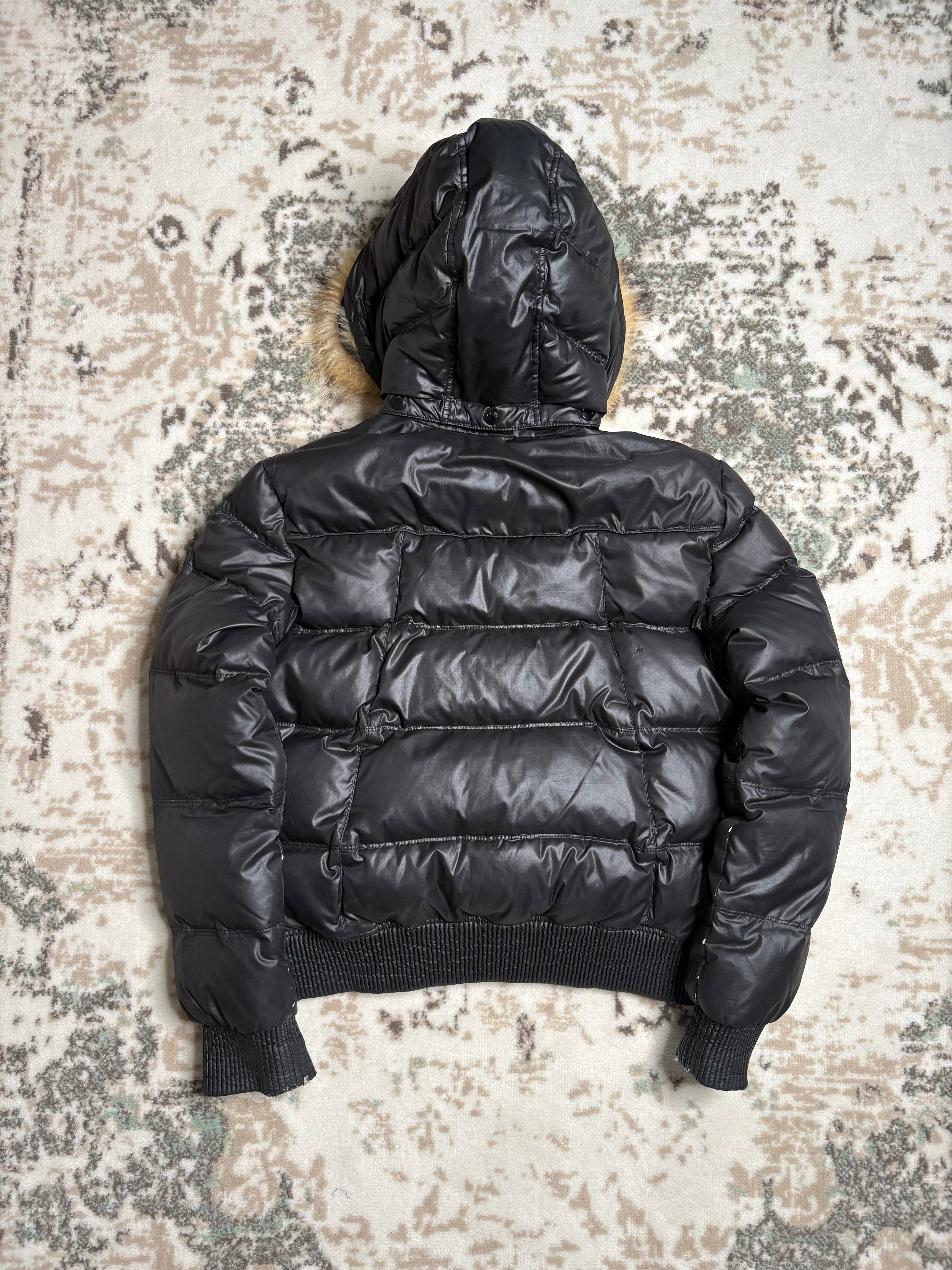 Vintage Fur Pufferjacke (M-L)